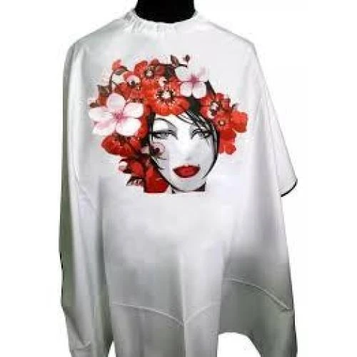 Capa de Microfibra 540 Blanca Flores Rojas