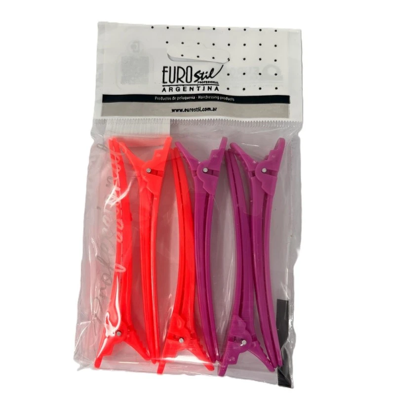 Pinzas Plastico Corazon  x6 Unidades Eurostil 50086