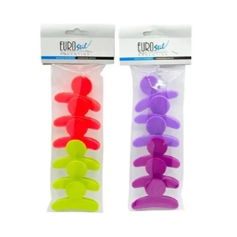 Broches Caracol Plasticos x6 Unidades Eurostil 50089
