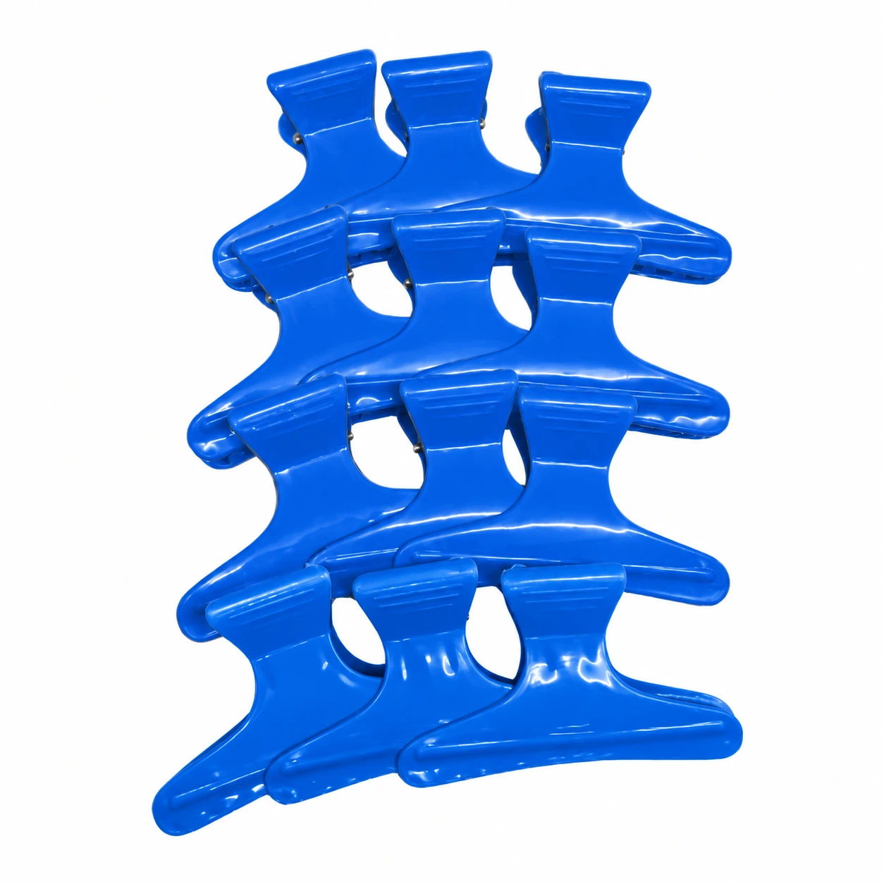 Broches Grandes Plastico Azules x12 Unidades X5