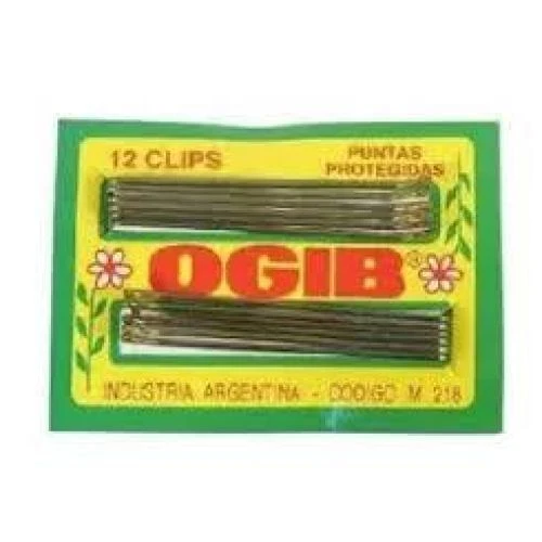 Clips Largos Rubios X12