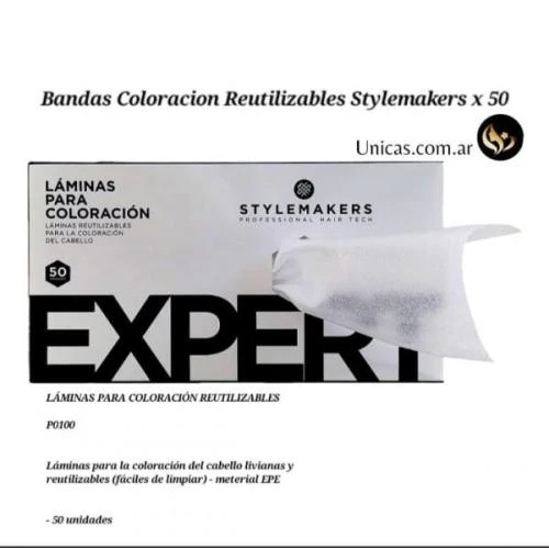 Laminas Para Coloracion Expert (Reutilizables) 50 und
