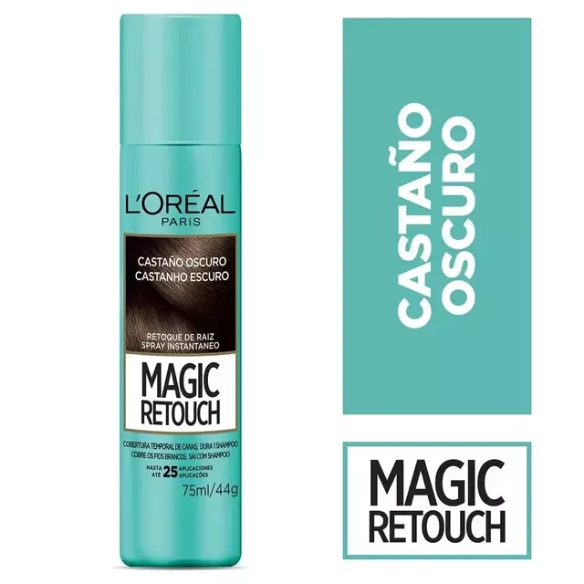 Spray Tapa Canas Castaño Oscuro Loreal 75ml