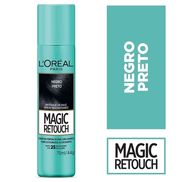 Spray Tapa Canas Negro Loreal 75ml