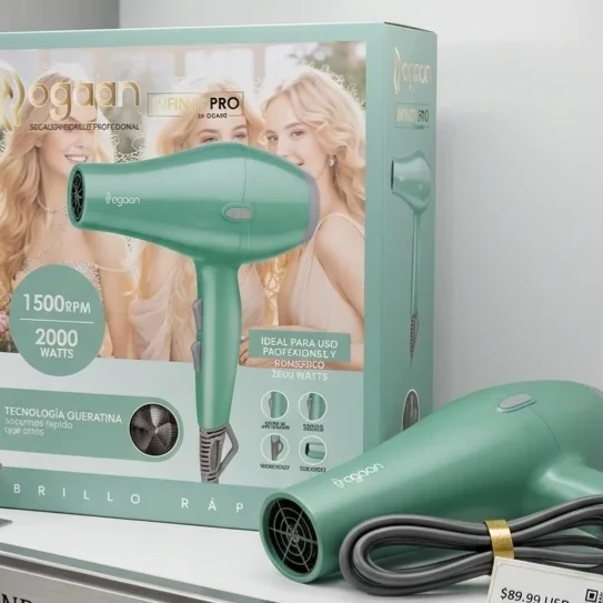 Secador Ogaan Infinite Pro Verde 2000 Watts