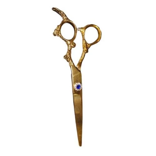 Tijera Mozku Gold Filo Navaja Labrada 4879-C
