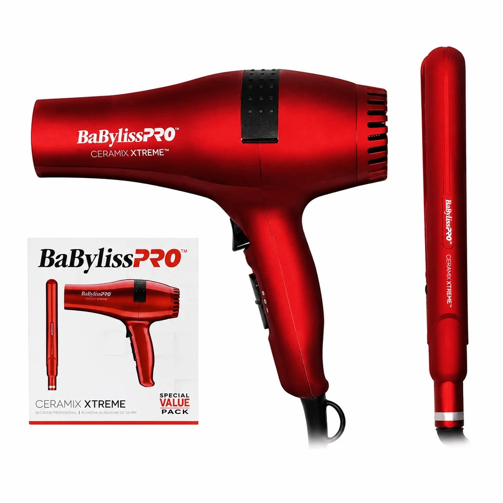 Kit Babyliss Ceramix Xtreme Plancha y Secador