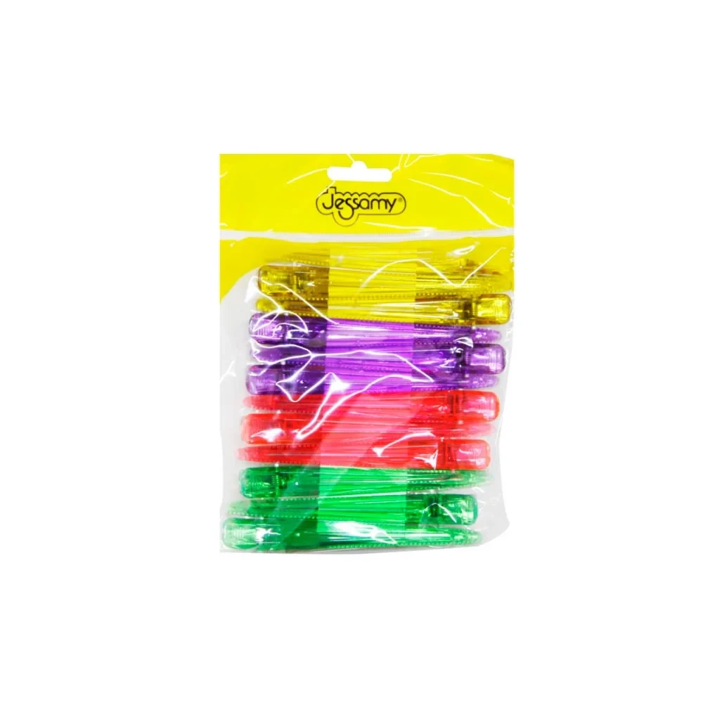 Pinzas Plasticas y Metal Largos Jessamy x12 Unidades S2521