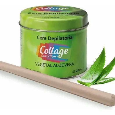 Cera Depilatoria Vegetal Aloe Vera en Olla Collage 200gr