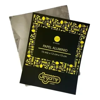 Papel Aluminio Corto 15cm x 12cm x 45 unidades Jessamy