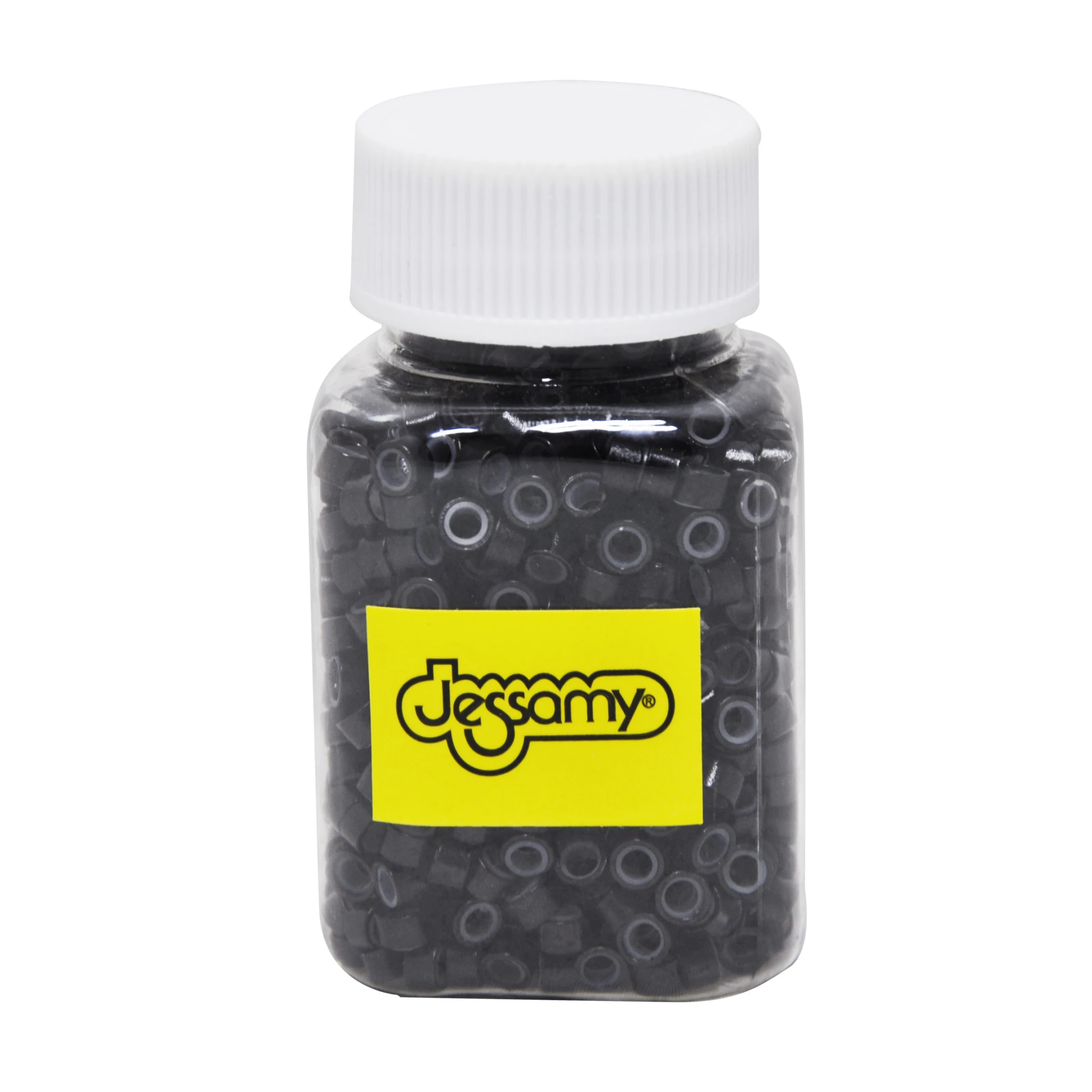 Microrings Negro Con Siliconas Jessamy x 100 W3650