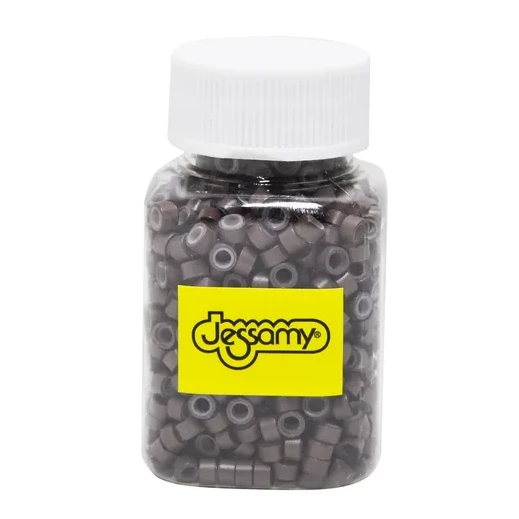 Microrings Marron Con Siliconas Jessamy x 100 W3650