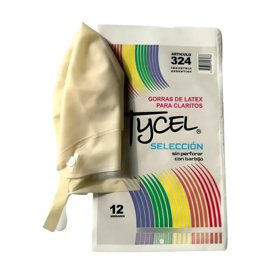 Gorro Para Reflejos Latex Tycel Blanco (Sin Perforar) (Broche)